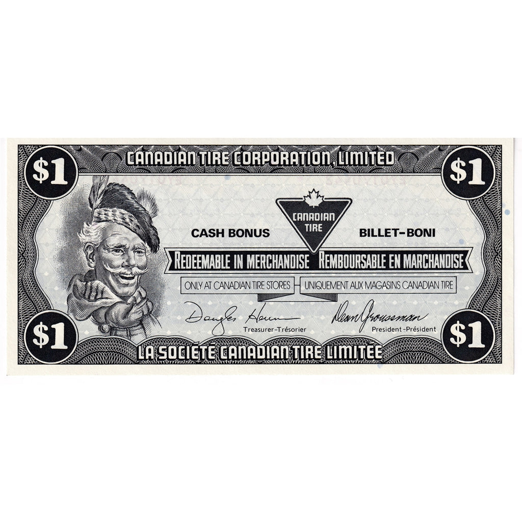 S9-F-EY 1987 Canadian Tire Coupon $1.00 Uncirculated