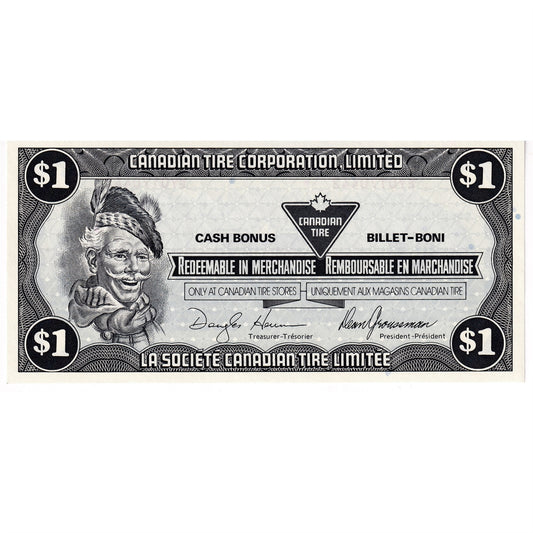 S9-F-EY 1987 Canadian Tire Coupon $1.00 Uncirculated