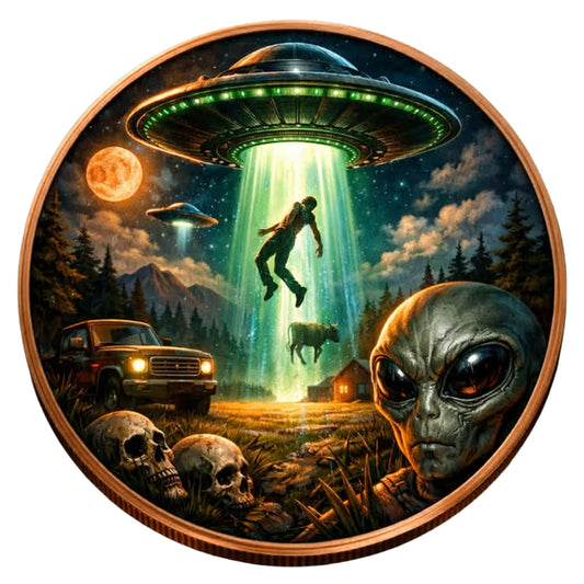 Alien Invasion 5oz. AVDP .999 Fine Copper Medal