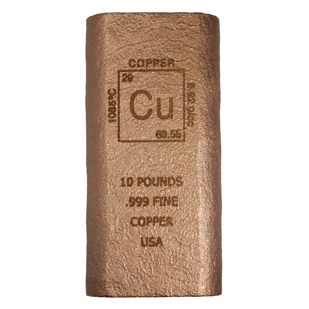 Elemental Bar 10 Pound .999 Fine Copper