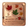 Maple Leaves Stackable 5oz. .999 Fine Copper Square Bar