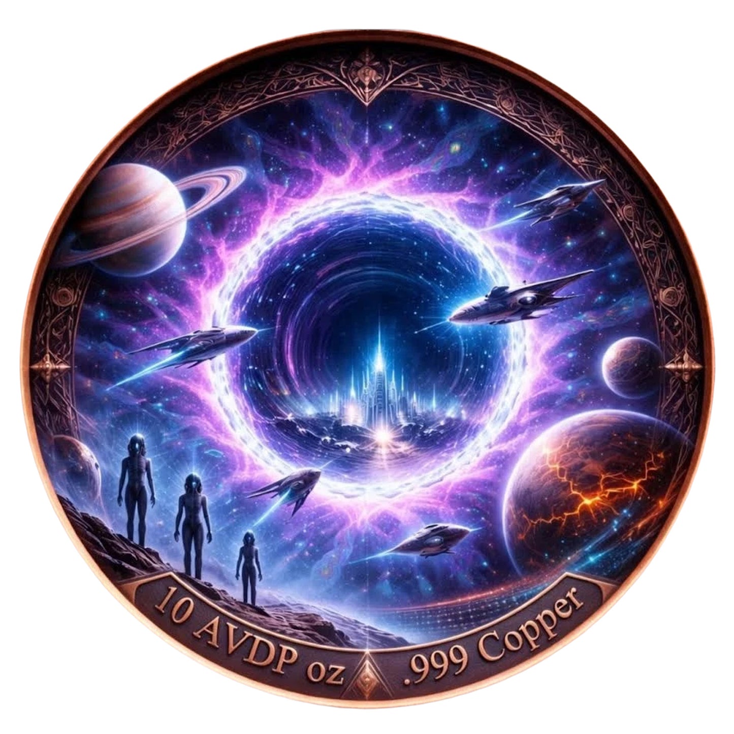 Space: Alien Worlds 10oz .999 Copper Round