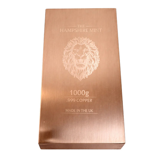The Hampshire Mint Lion 1000g (KILO) .999 Fine Copper