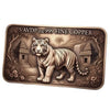 White Tiger Coloured 5oz .999 Copper Art Bar