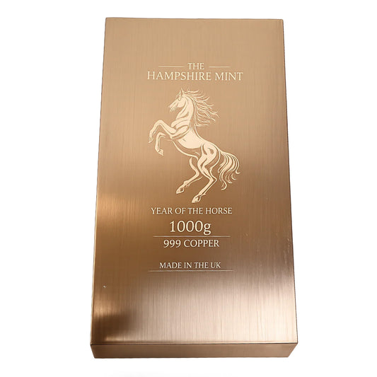 The Hampshire Mint Year of the Horse 1000g (KILO) .999 Fine Copper