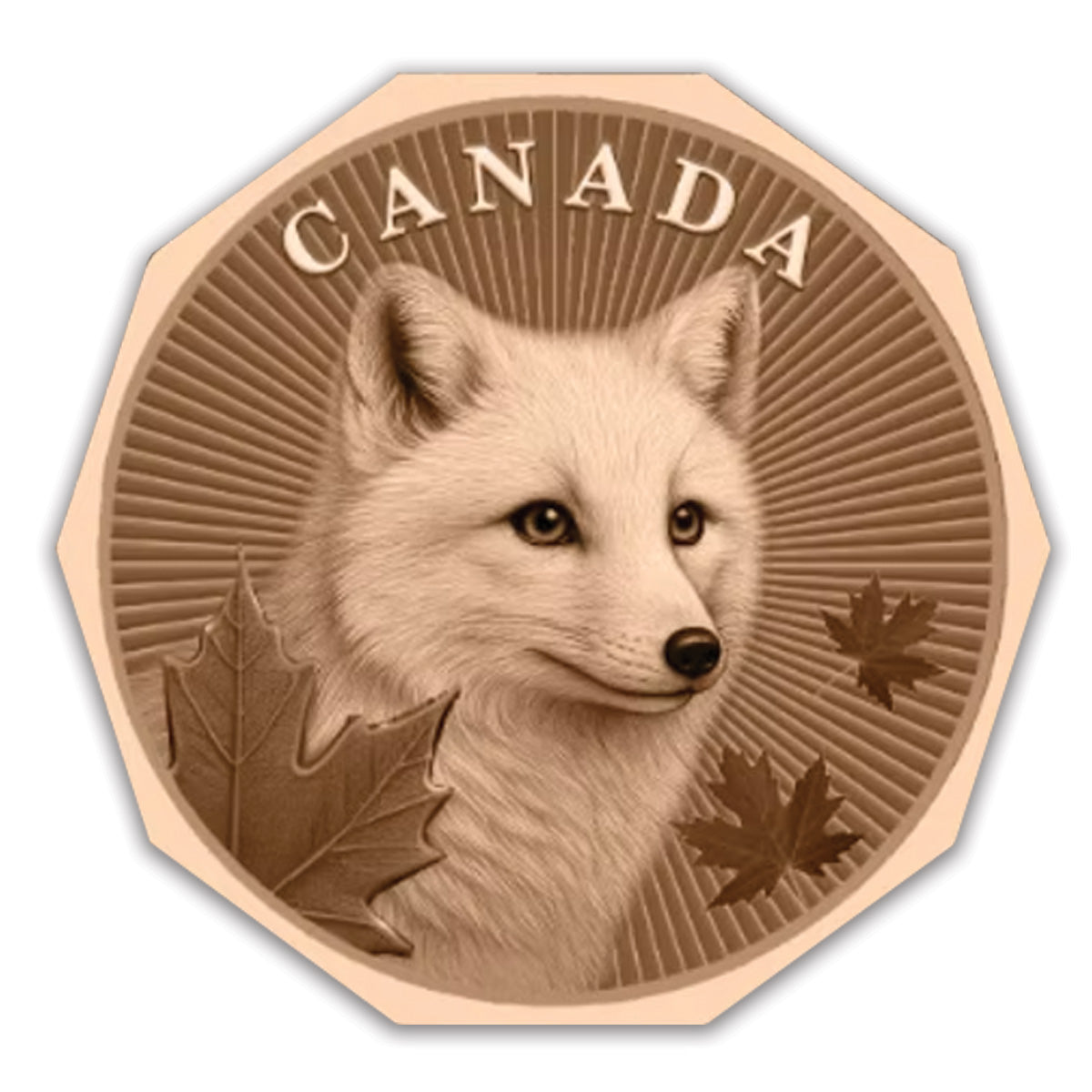 Guardians of the North: Arctic Fox 1oz AVDP .999 Fine Copper