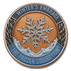 Winter's Embrace Coloured 5oz. AVDP .999 Fine Copper Round