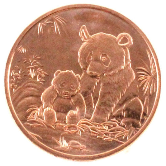 Panda  1oz. .999 Fine Copper
