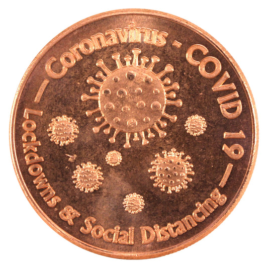 Social Distancing 1oz. .999 Fine Copper