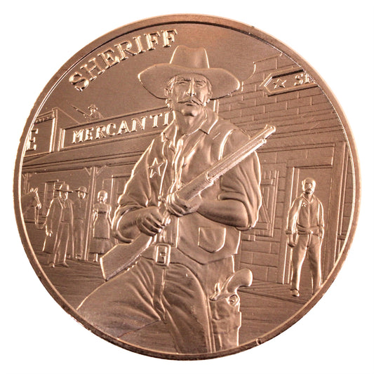 Sheriff 1oz. .999 Fine Copper