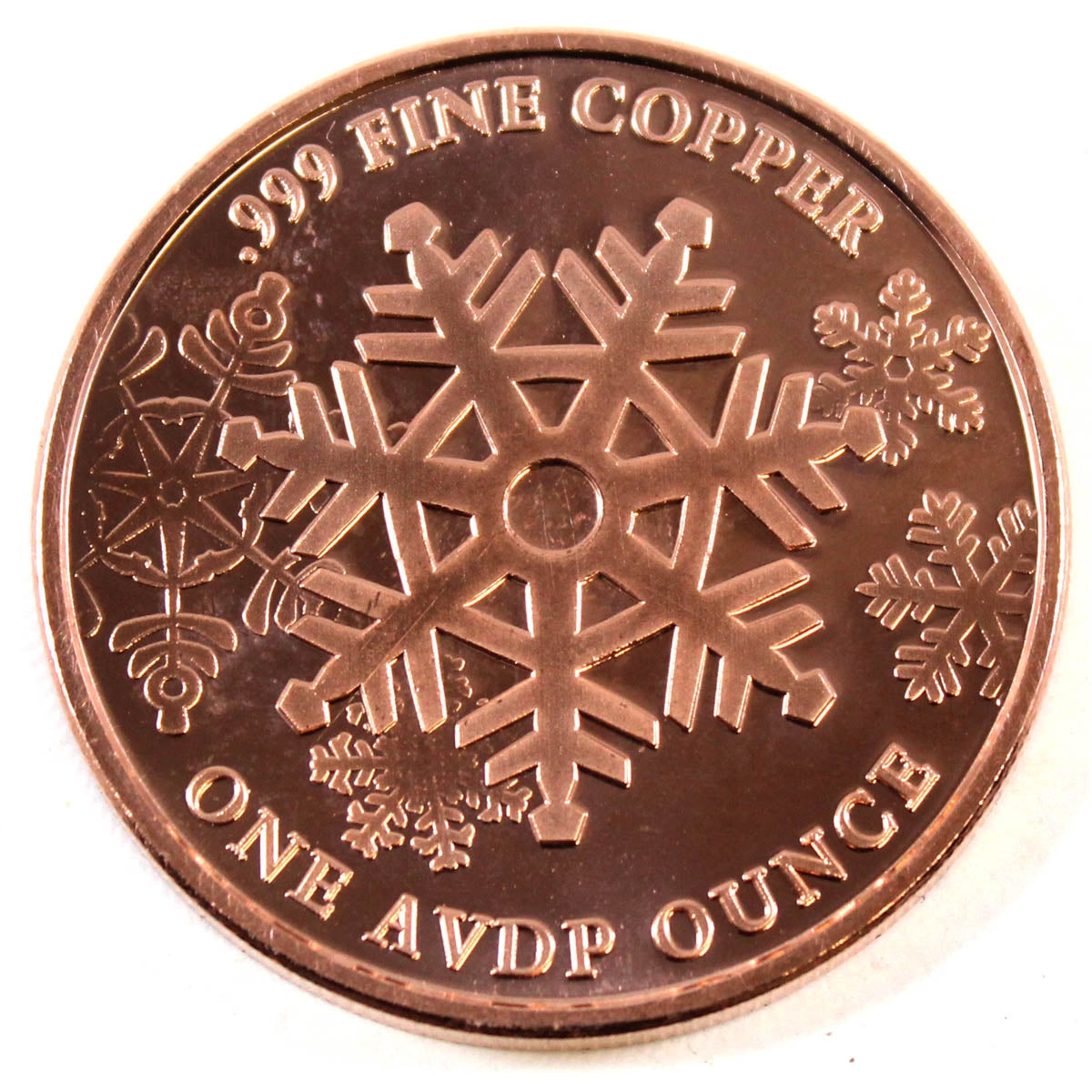 Merry Christmas & Happy New Year (Christmas Tree) 1oz. .999 Fine Copper