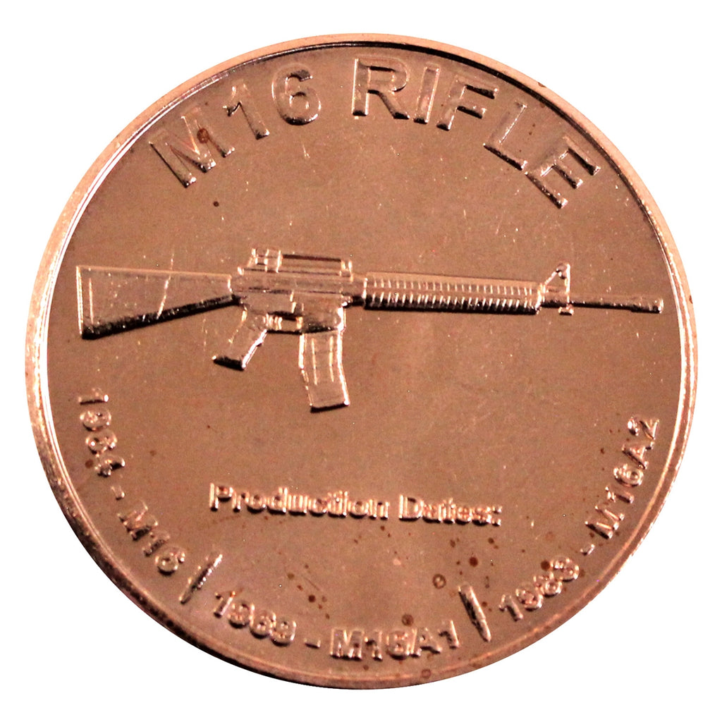 M16 Rifle 1oz. .999 Fine Copper