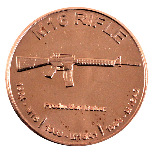 M16 Rifle 1oz. .999 Fine Copper