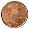 Franklin Half Dollar 1oz. .999 Fine Copper