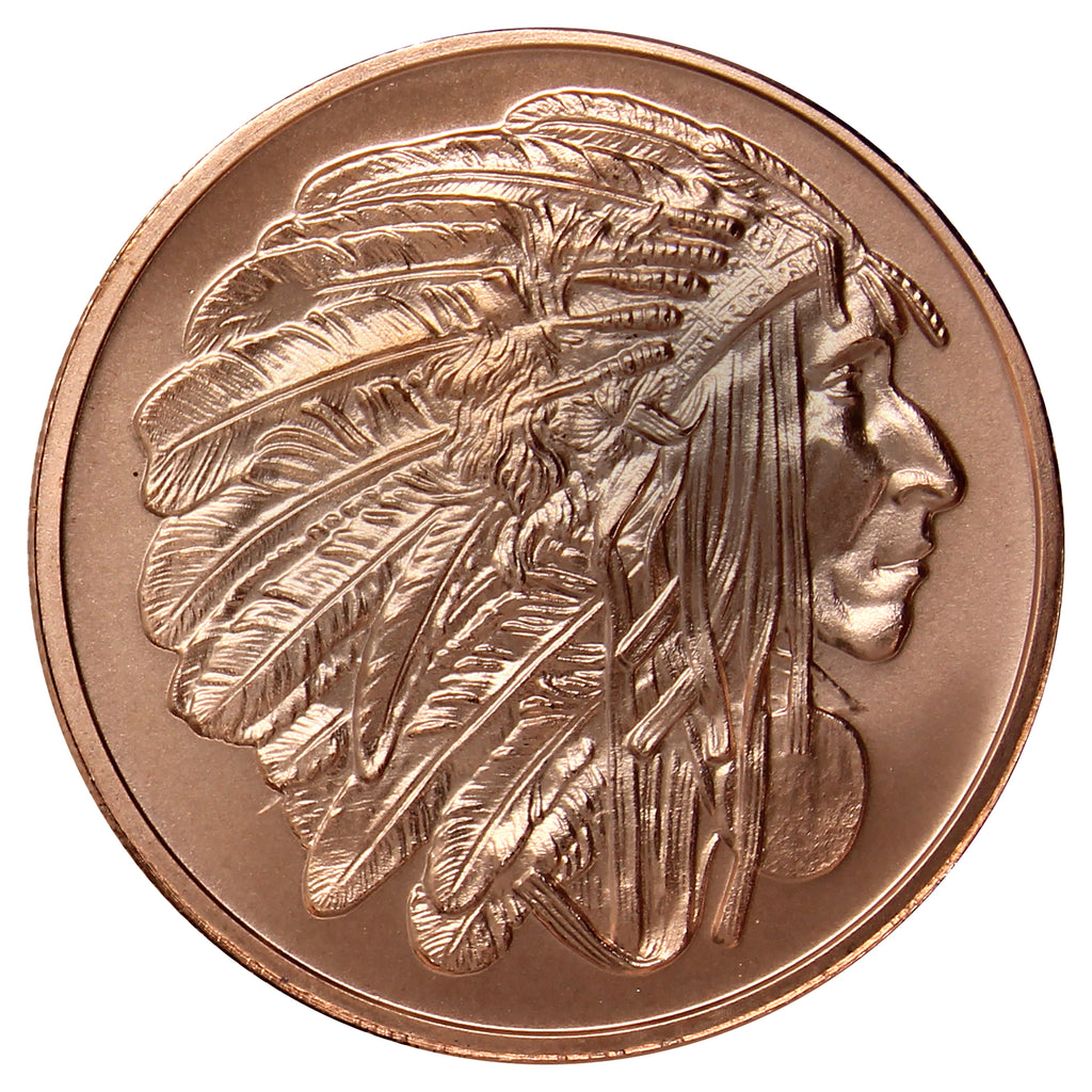 Medallion Chief 1oz. .999 Fine Copper