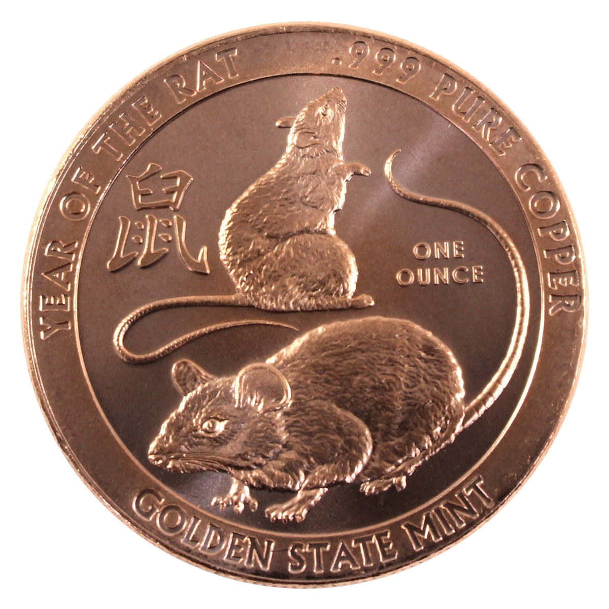 Year of the Rat GSM 1oz. .999 Fine Copper