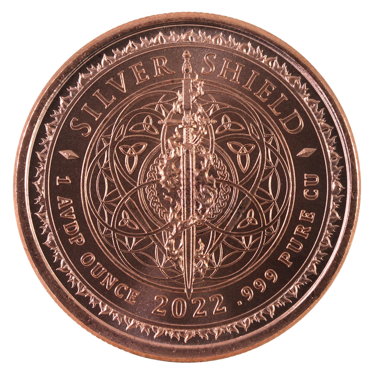 Non Vi Virtute Vici 1oz. .999 Fine Copper