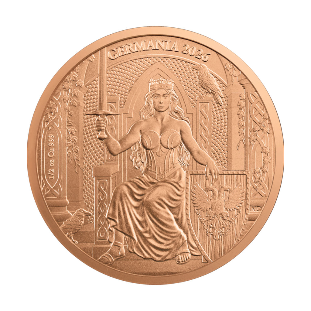 2026 Germania 1/2oz .999 Fine Copper Round