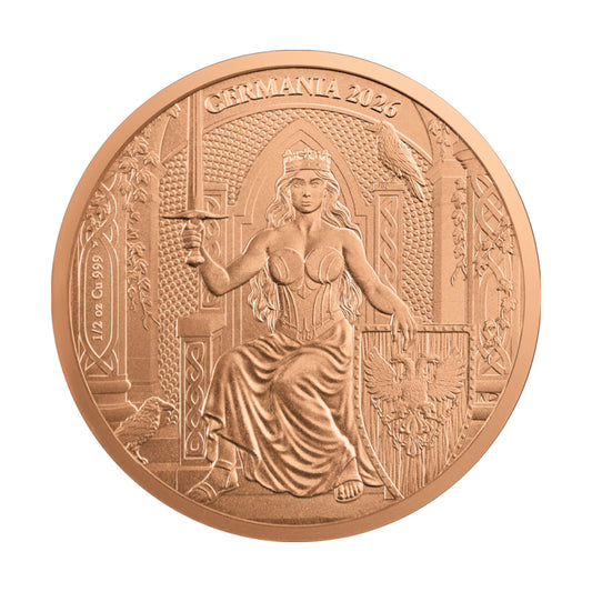 2026 Germania 1/2oz .999 Fine Copper Round