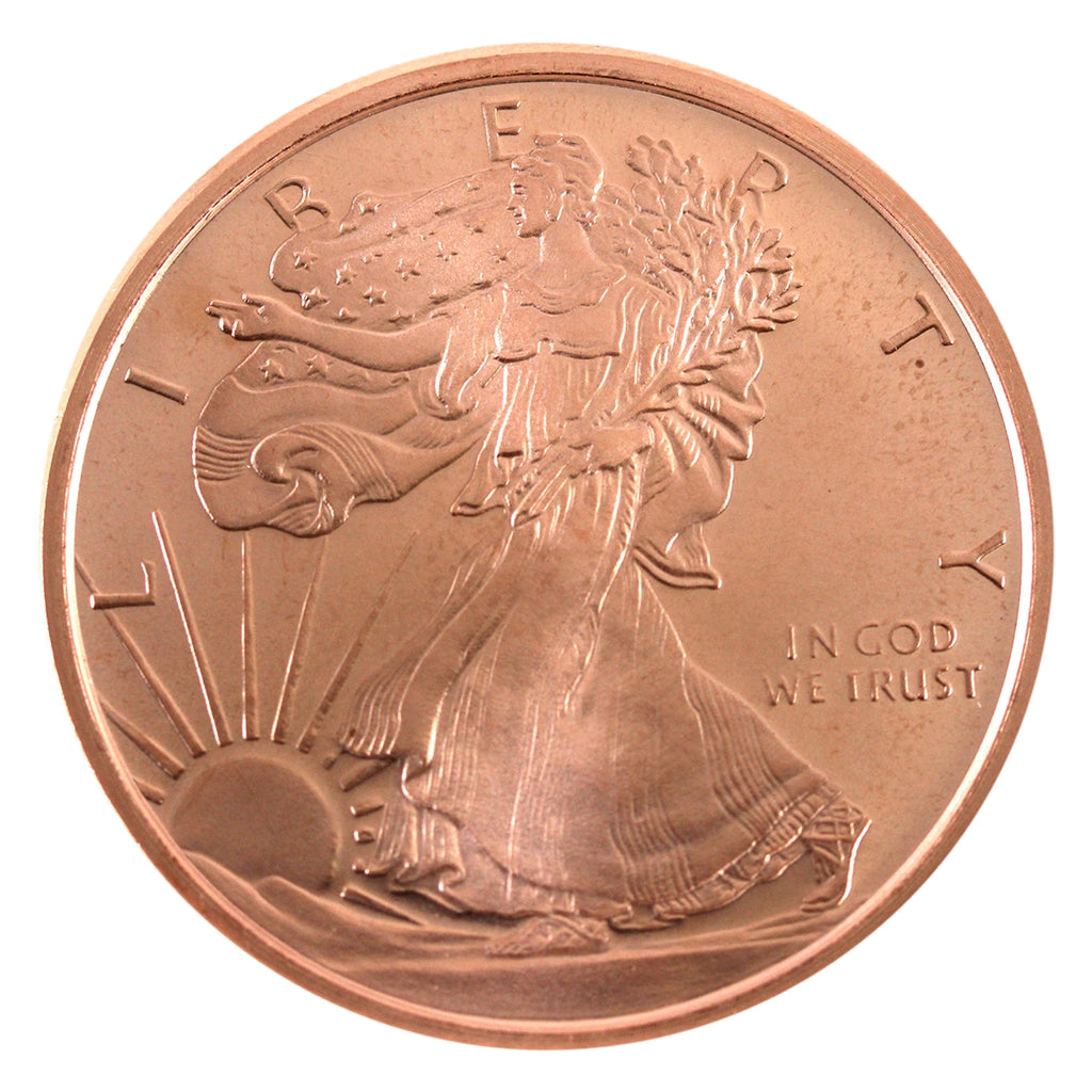 Walking Liberty 2oz. .999 Fine Copper