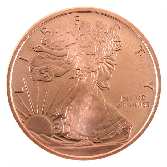 Walking Liberty 2oz. .999 Fine Copper