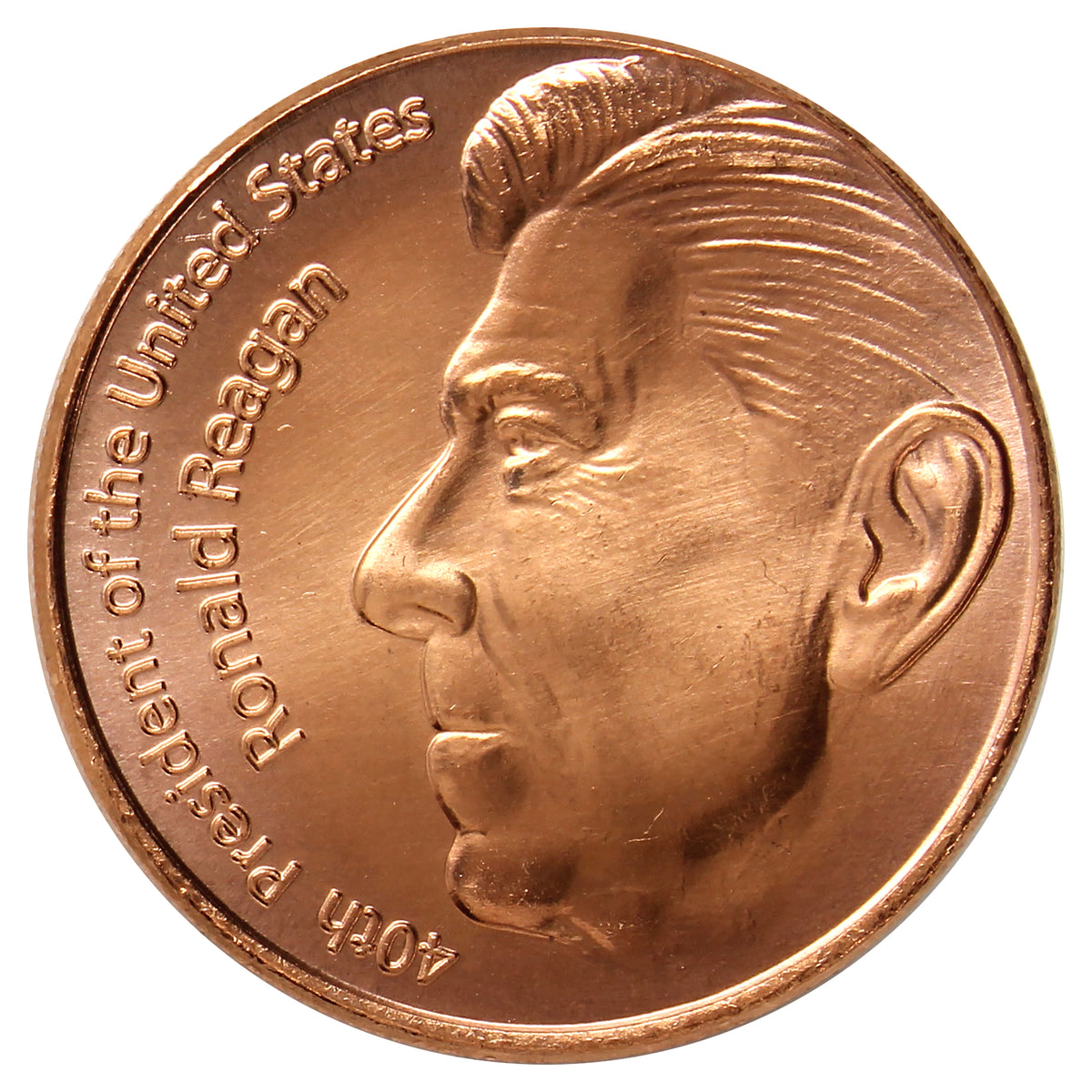 Ronald Reagan 1oz. .999 Fine Copper