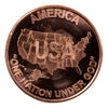 USA One Nation 1oz. .999 Fine Copper
