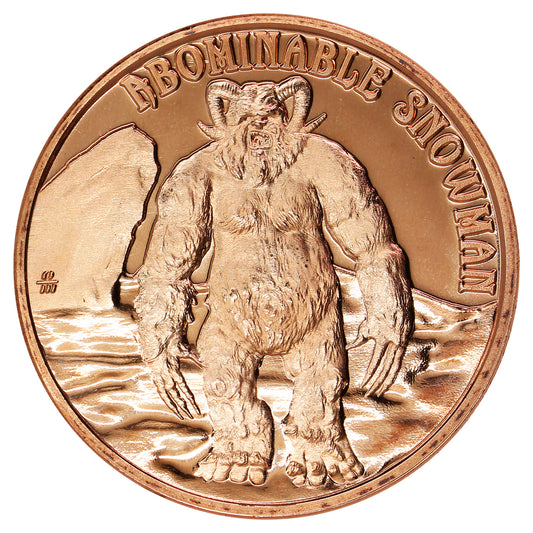 Abominable Snowman 1oz. .999 Fine Copper