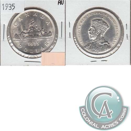 1935 Canada Dollar Almost Uncirculated (AU50)