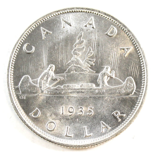 1935 Canada Dollar Choice Brilliant Uncirculated (MS64) $