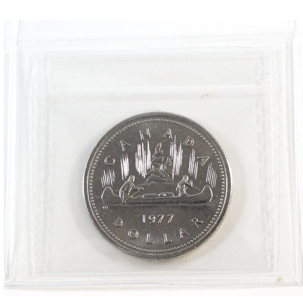 1977 Attached Jewel Canada Nickel Dollar ICCS Certified MS65