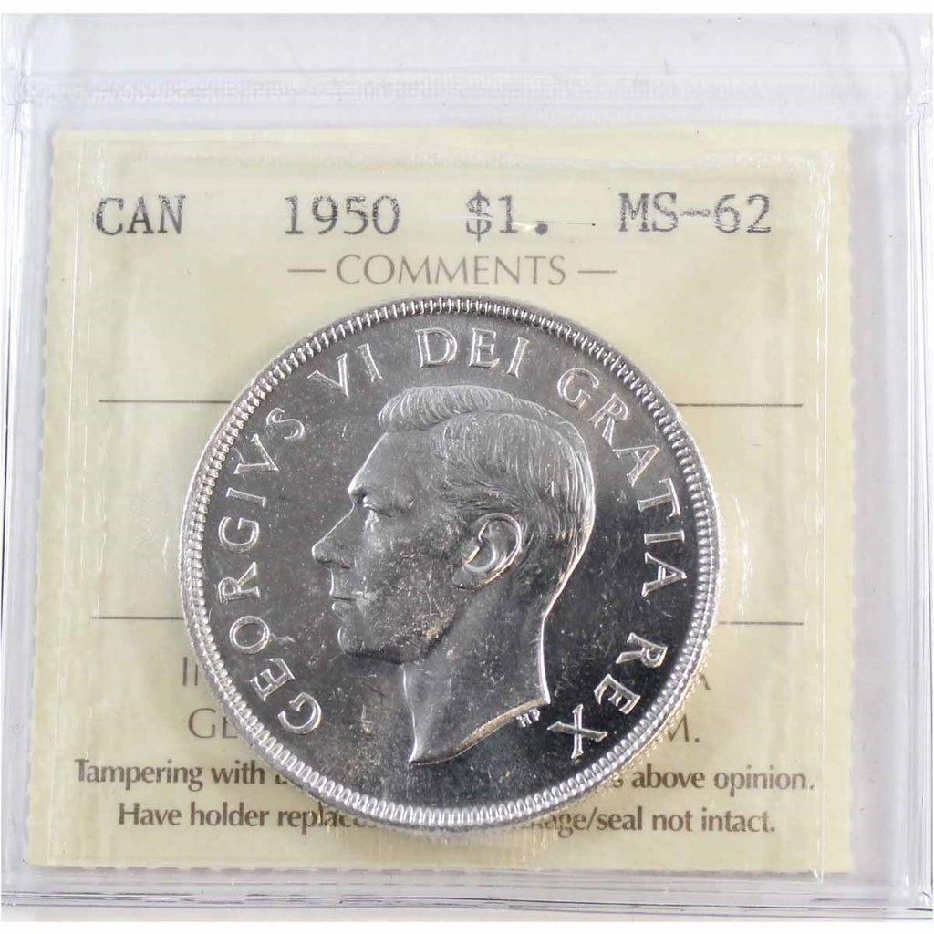 1950 SWL Canada Dollar ICCS Certified MS62