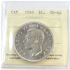 1949 Canada Dollar ICCS Certified MS62