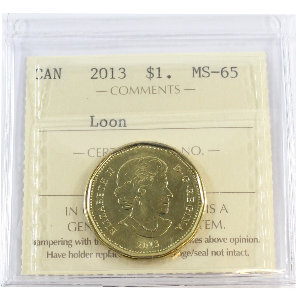 2013 Canada Loon Dollar ICCS Certified MS65