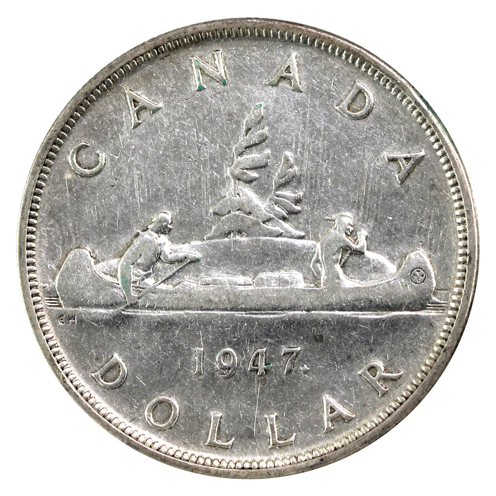 1947 Maple Leaf Canada Dollar F-VF (F15) $