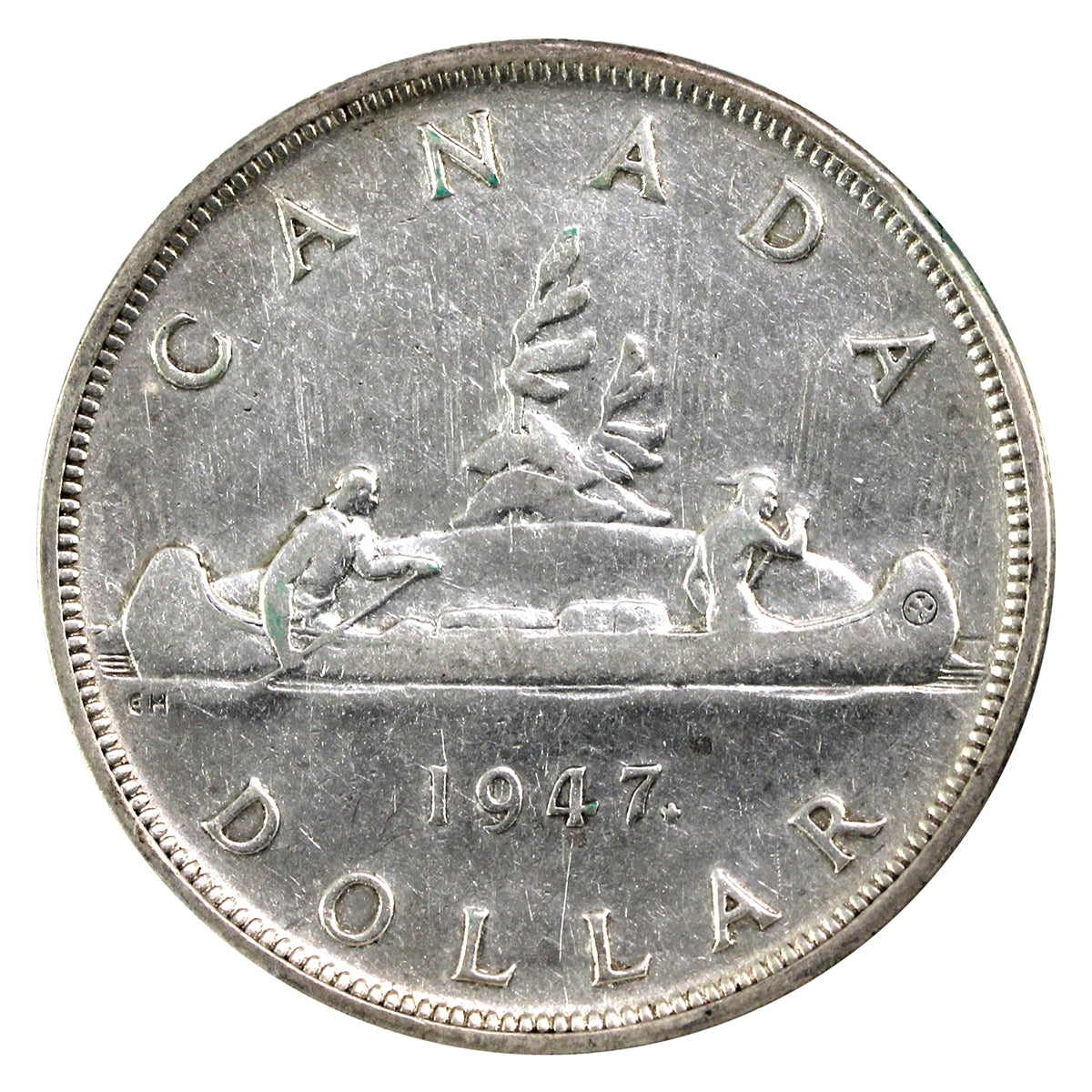 1947 Maple Leaf Canada Dollar F-VF (F15) $