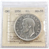 1950 Canada Dollar ICCS Certified AU55