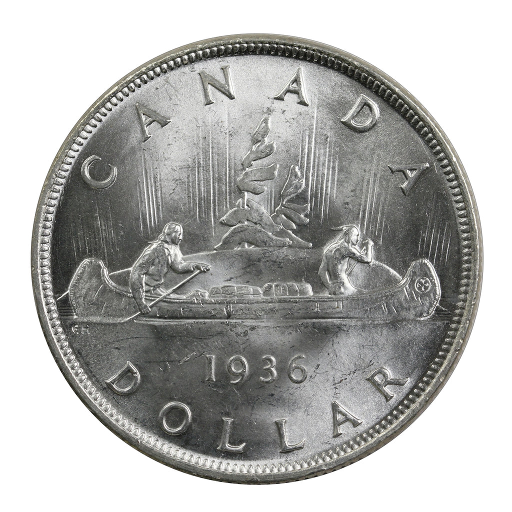 1936 Canada Dollar Choice Brilliant Uncirculated (MS64) $