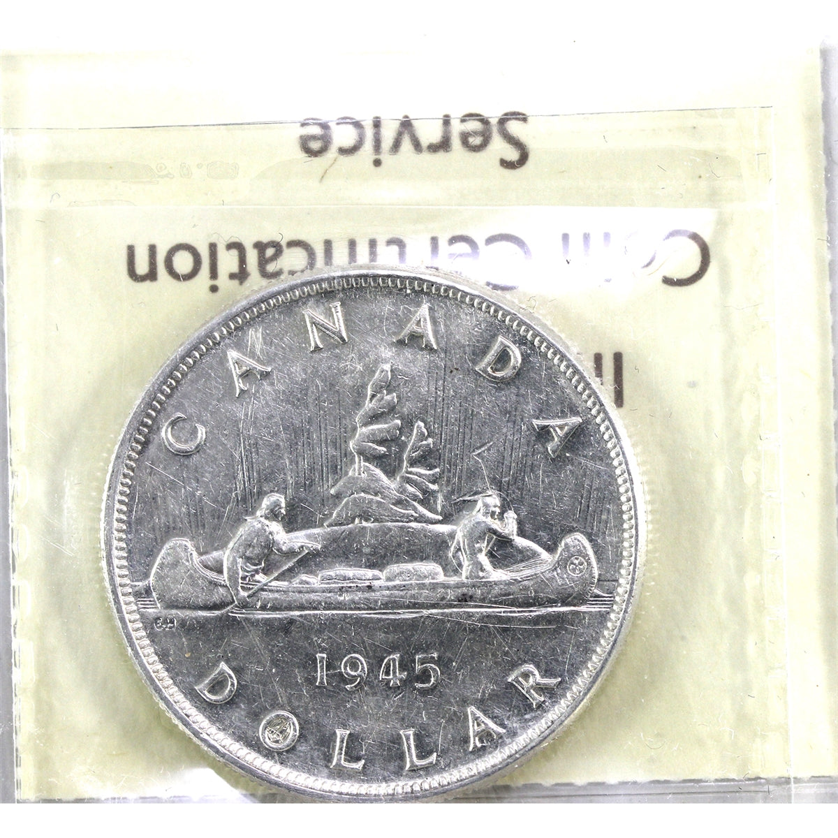 1945 Canada Dollar ICCS Certified VF20
