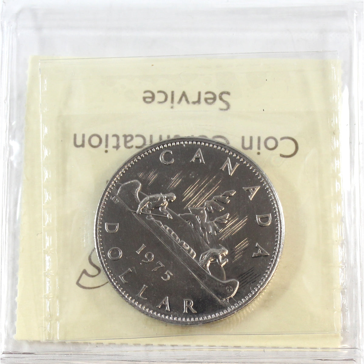 1975 Canada Nickel Dollar ICCS Certified PL66 Heavy Cameo