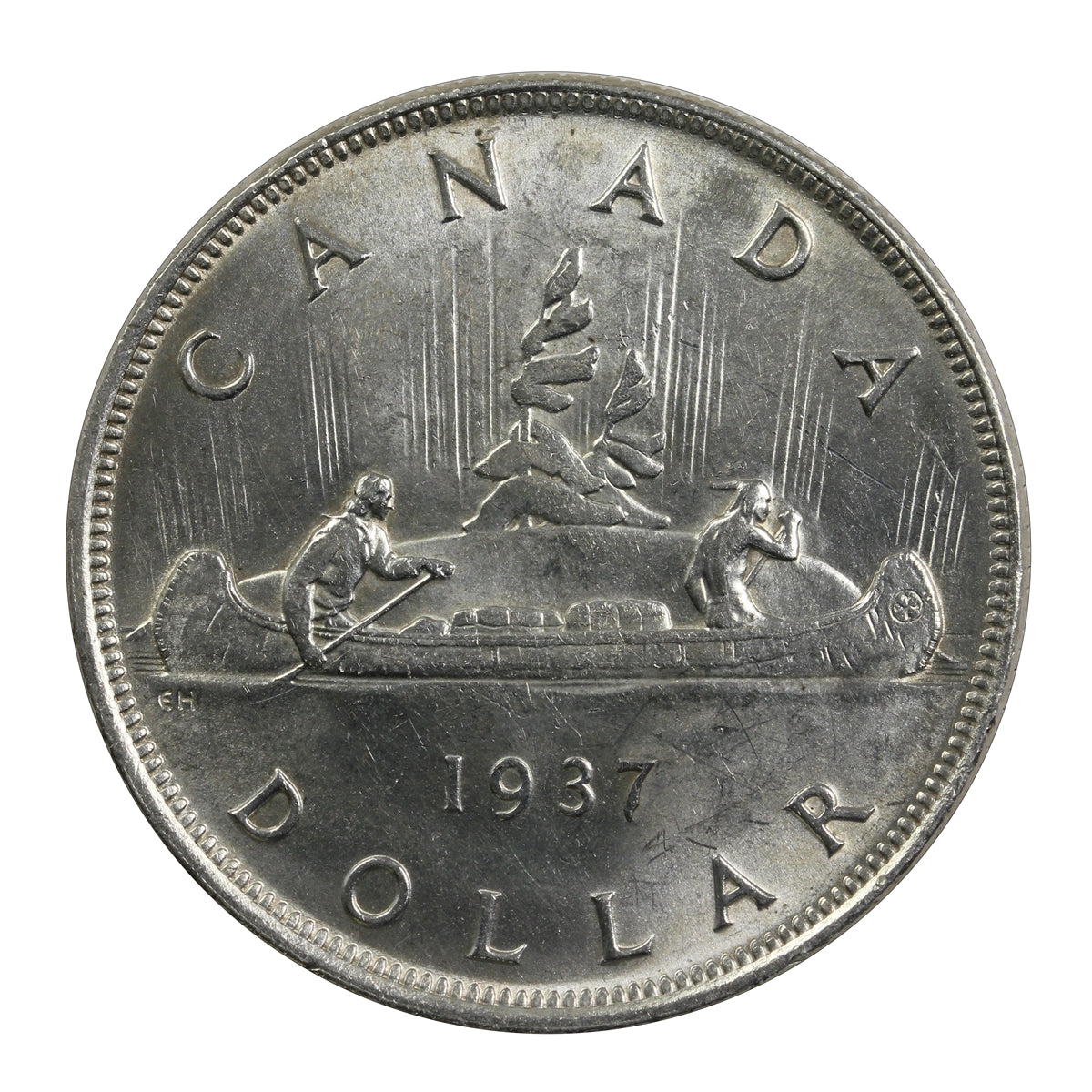 1937 Canada Dollar Uncirculated (MS60)