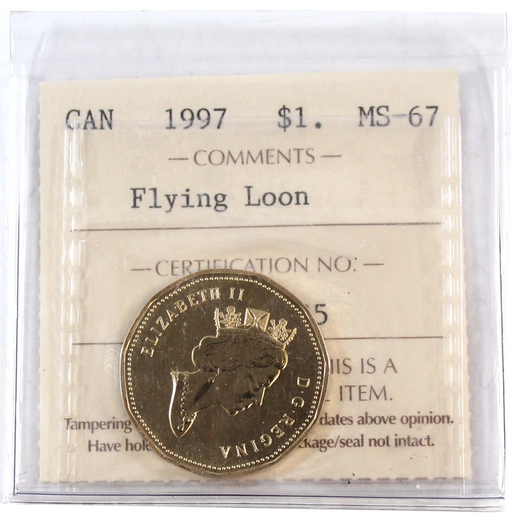 1997 Flying Loon Canada Dollar ICCS Certified MS67