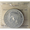 1947 Pointed 7, Quadruple Punch HP Canada Dollar ICCS Certified EF40