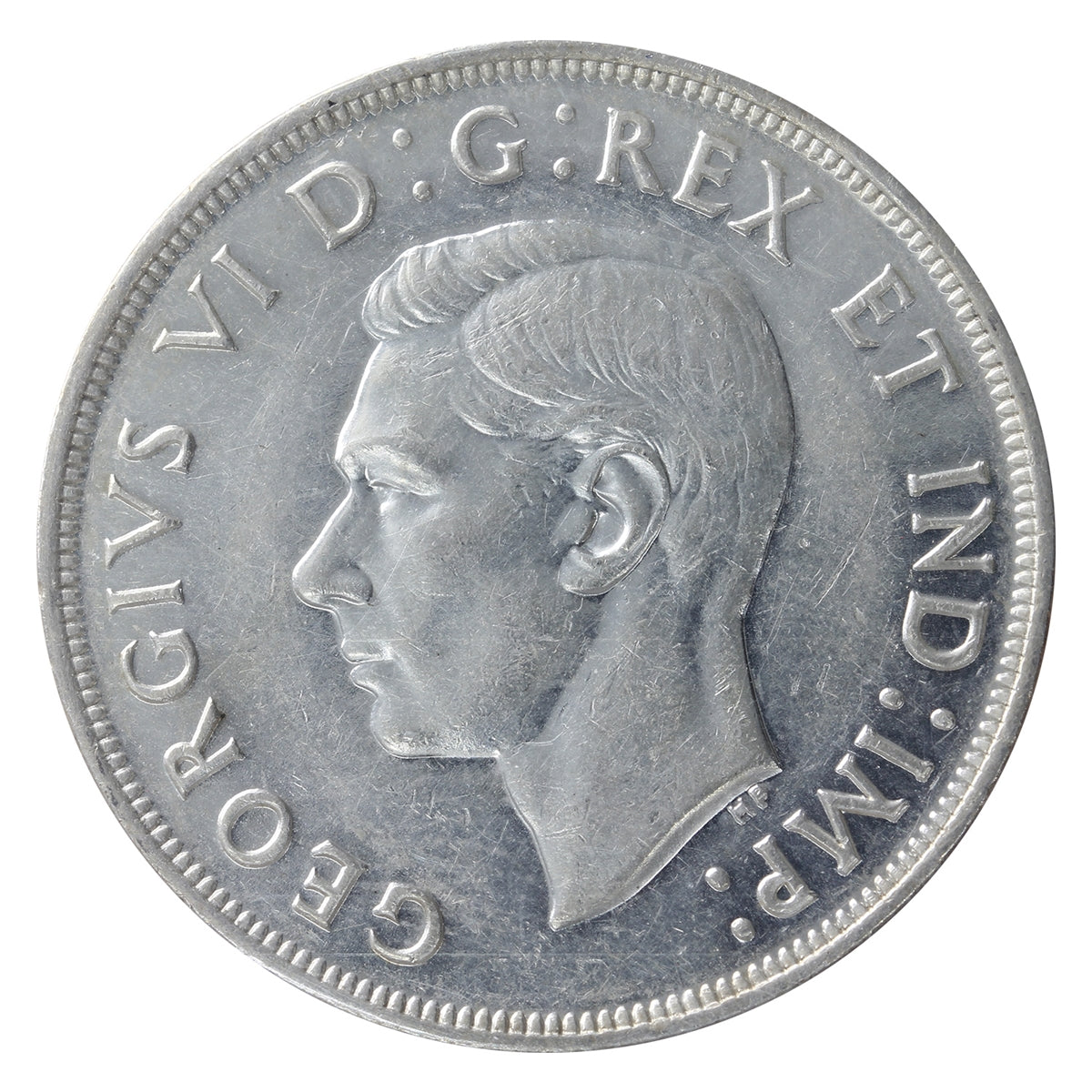 1947 Pointed 7, Quadruple Punch HP Canada Dollar ICCS Certified EF40