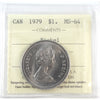 1979 Canada Nickel Dollar ICCS Certified MS64