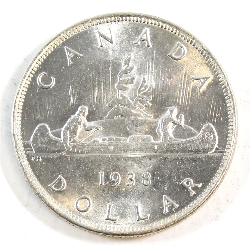 1938 Canada Dollar Uncirculated (MS60)