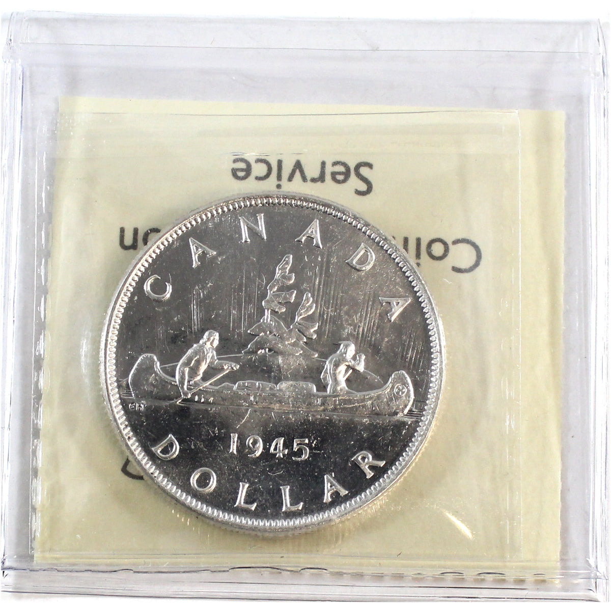 1945 5/5 Canada Dollar ICCS Certified MS62