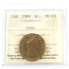 1989 Canada Loon Dollar ICCS Certified MS65