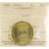 2016 Canada Loon Dollar ICCS Certified MS67