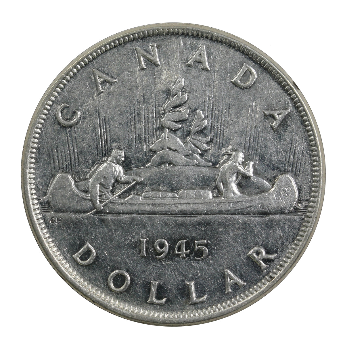 1945 2x HP Canada Dollar VF-EF (VF30) $